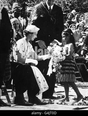 Royalty - Königin Elizabeth II Commonwealth Tour - Neuseeland Stockfoto