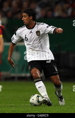 Fußball - UEFA Euro 2012 - Qualifikation - Gruppe A - Deutschland gegen Belgien - ESPRIT Arena. Sami Khedira, Deutschland Stockfoto