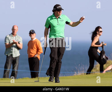 Nordirland's Rory Mcllroy am ersten Tag während des ersten Tages der Alfred Dunhill Links Championships in Kingsbarns. Stockfoto