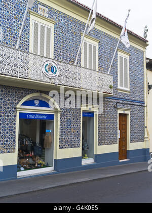 dh gefliest Ribeira Grande SAO MIGUEL ISLAND Azoren Santa Casa Da Misericordia Außenwände Gebäude Stockfoto