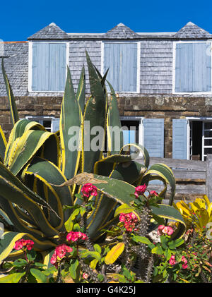 dh Shirley Heights ANTIGUA Karibik Guard Haus alten Militärgebäude Shirley Heights restaurant Stockfoto