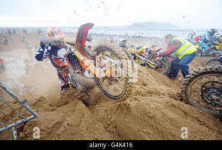 Weston Super Mare RHL Strand Rennen Stockfoto