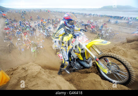 Weston Super Mare RHL Strand Rennen Stockfoto