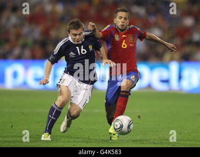 Fußball - UEFA Euro 2012 - Gruppe I - Spanien V Schottland - Estadio José Rico Pérez Stockfoto