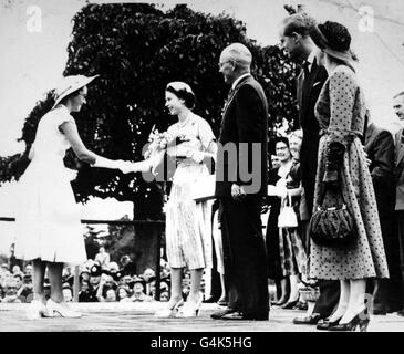 Royalty - Königin Elizabeth II Commonwealth Tour - Neuseeland Stockfoto