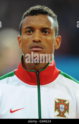 Fußball - UEFA Euro 2012 - Qualifikation - Gruppe H - Dänemark - Portugal - Parken Stadion. Luis Nani, Portugal Stockfoto