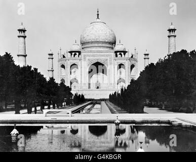 Das Taj Mahal in Agra, Uttar Pradesh, Indien c.1920. Foto, Frank G Carpenter. Stockfoto