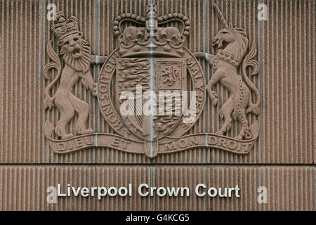 Liverpool Krone Gericht Bestand Stockfoto
