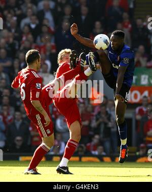 Fußball - Barclays Premier League - Liverpool gegen Manchester United – Anfield Road Stockfoto