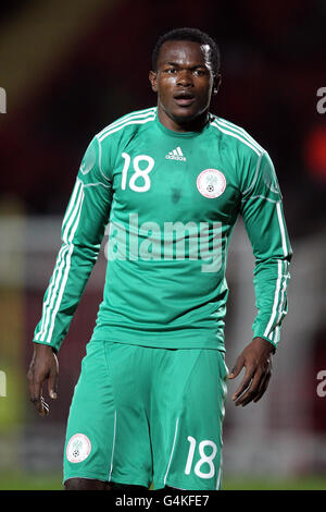 Fußball - International Friendly - Ghana - Nigeria - Vicarage Road. Victor Obinna, Nigeria Stockfoto