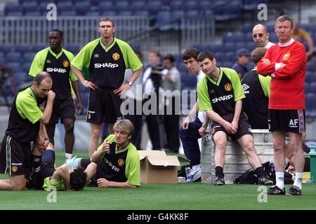 Fußball/Beckham ruht Stockfoto