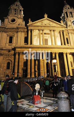 Londoner Börse Protest zu besetzen Stockfoto
