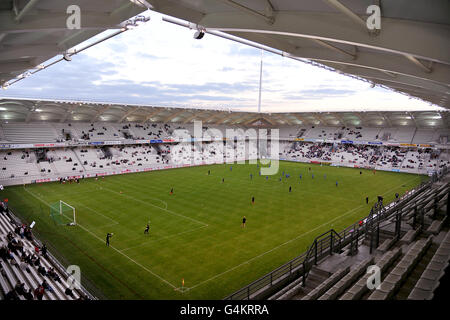 Fußball - Ligue 2 - Stade de Reims V Bastia - Stade Auguste-Delaune II Stockfoto