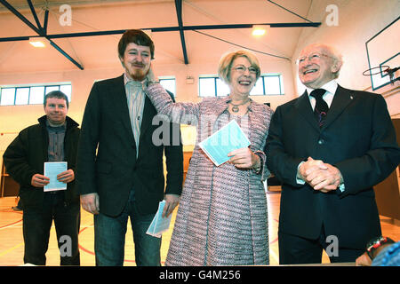 Irische Präsidentschaftswahl Stockfoto