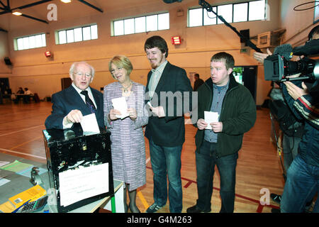 Irische Präsidentschaftswahl Stockfoto