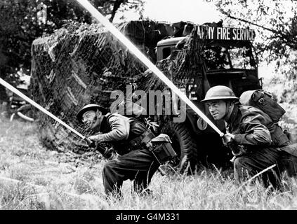 Zweiter Weltkrieg - British Empire - britische Armee - Armee Feuerwehr - 1940 Stockfoto