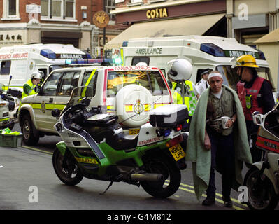 Kriminalität - Bomb Blast - Old Compton Street Stockfoto