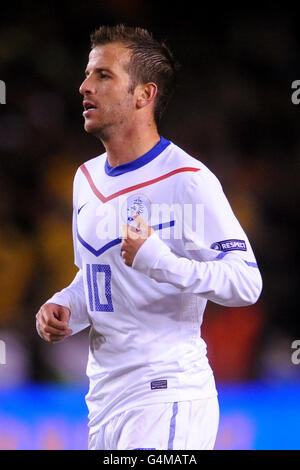 Fußball - UEFA Euro 2012 - Qualifikation - Gruppe E - Schweden - Niederlande - Rasunda Stadion. Rafael Van der Vaart, Niederlande Stockfoto