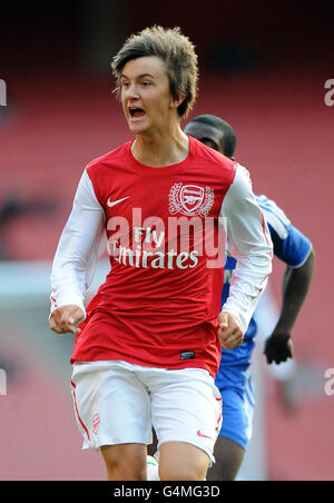 Fußball - unter 18 Jahren freundlich - Arsenal gegen Chelsea - Emirates Stadium. Kris Olsson, Arsenal Stockfoto