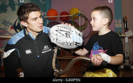 Rugby-Union - Glasgow Krieger Ankündigung - Royal Hospital for Sick Children Stockfoto