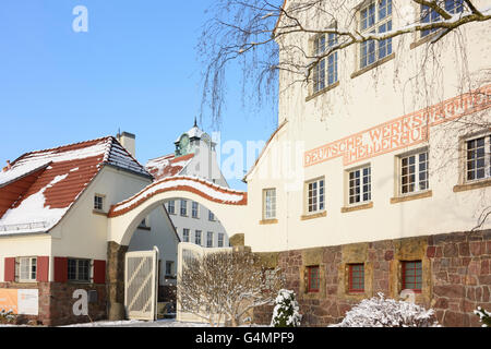 Deutsche Werkstätten Hellerau: alte Fabrik, Deutschland, Sachsen, Sachsen, Dresden Stockfoto