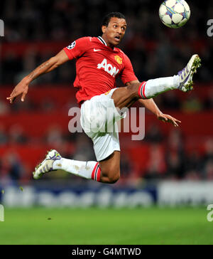 Fußball - UEFA Champions League - Gruppe C - Manchester United / FC Otelul Galati - Old Trafford. Luis Nani, Manchester United Stockfoto