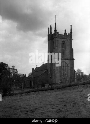 Gebäude und Wahrzeichen - Imber Dorf - Salisbury Plain Stockfoto