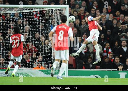 Fußball - UEFA Champions League - Gruppe F - Arsenal V Borussia Dortmund - Emirates Stadium Stockfoto