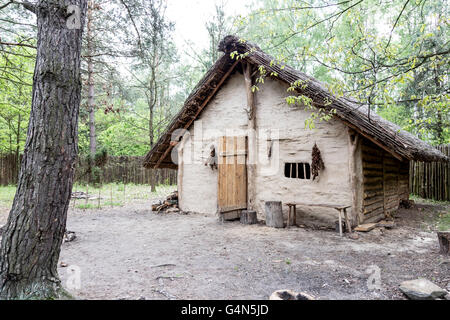 Krzemionki, Minen Jungsteinzeit und frühen Bronze Feuerstein archäologische Stätte in Polen. Stockfoto