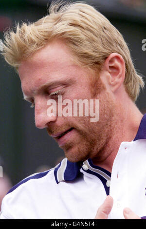 TENNIS Wimbledon/Becker Stockfoto