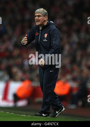 Fußball - Barclays Premier League - Arsenal gegen West Bromwich Albion - Emirates Stadium. Pat Rize, Arsenal Assistant Manager Stockfoto