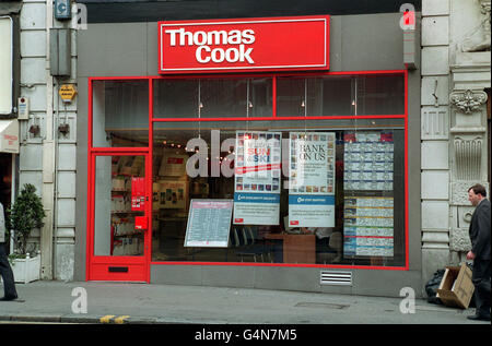 Thomas Cook/High St. Shop Stockfoto