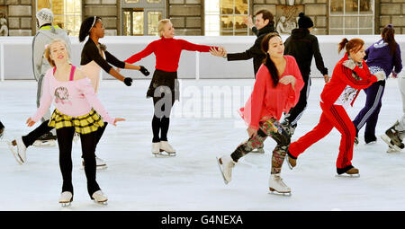 Somerset House Ice Rink Stockfoto