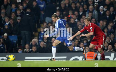 Fußball - Barclays Premier League - Chelsea gegen Liverpool - Stamford Bridge Stockfoto