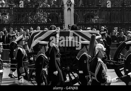 Royalty - Beerdigung von Earl Mountbatten of Burma - Str. Jamess Palast, London Stockfoto