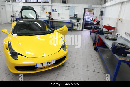 Ferrari-Lager Stockfoto