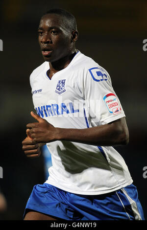 Fußball - Johnstone's Paint Trophy - Northern Sektion - Chesterfield gegen Tranmere Rovers - b2net Stadium. Lucas Akins, Tranmere Rovers Stockfoto