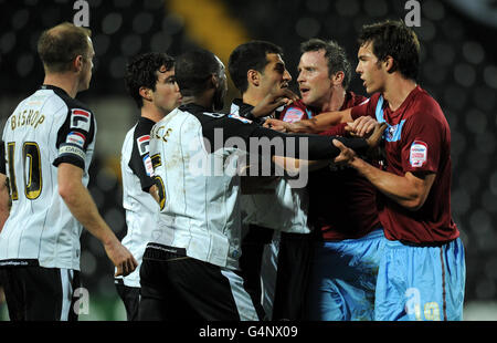 Fußball - Npower Football League One - Notts County gegen Scunthorpe United - Meadow Lane Stockfoto