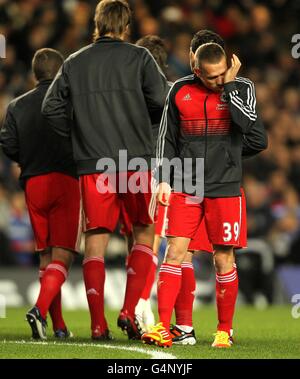 Fußball - Carling Cup - Finale Viertel - Chelsea gegen Liverpool - Stamford Bridge Stockfoto