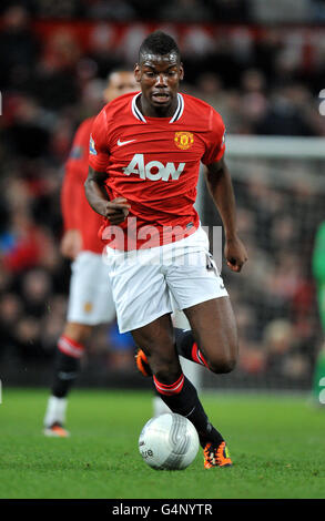 Fußball - Carling Cup - Viertelfinale - Manchester United gegen Crystal Palace - Old Trafford. Paul Pogba von Manchester United Stockfoto