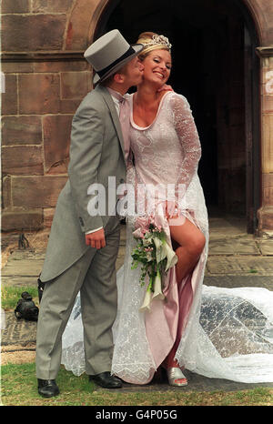 Coronation Street / Hochzeit Stockfoto