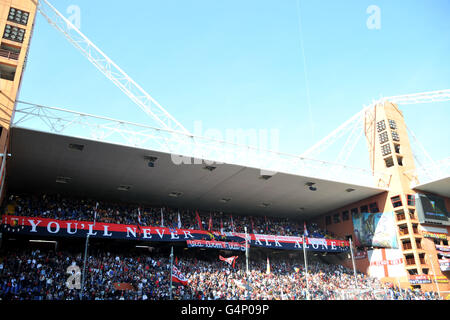 Fußball - Italienische Serie A - Genua / Lecce - Comunale Luigi Ferraris. Ein Blick auf den Stand der Comunale Luigi Ferraris Stockfoto