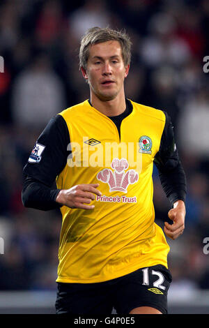 Fußball - Carling Cup - Viertelfinale - Cardiff City gegen Blackburn Rovers - Cardiff City Stadium. Morten Gamst Pedersen, Blackburn Rovers Stockfoto