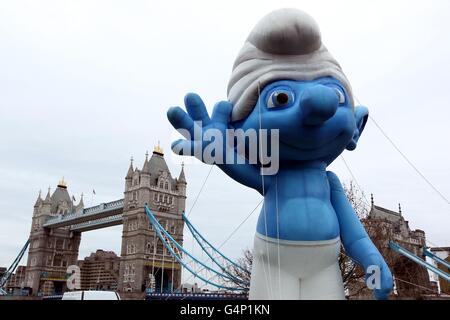 Schlümpfe Photocall - London Stockfoto