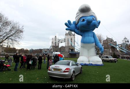 Schlümpfe Photocall - London Stockfoto