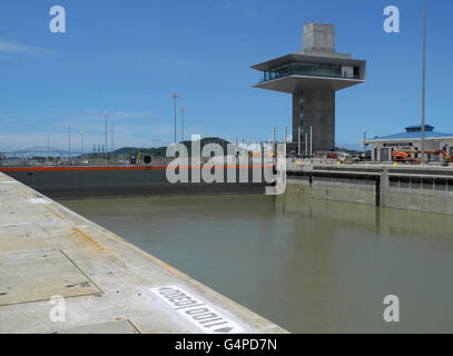 Cocoli, Panama. 15. Juni 2016. Die neuen Schleusen auf der pazifischen Seite des Panama-Kanals in Cocoli, Panama, 15. Juni 2016. Foto: Denis Duettmann/Dpa/Alamy Live News Stockfoto