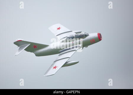 RAF Cosford, Wolverhampton, Großbritannien. Juni 2016. Die norwegische MiG15 machte einen seltenen Auftritt. Quelle: Uwe Deffner/Alamy Live News Stockfoto