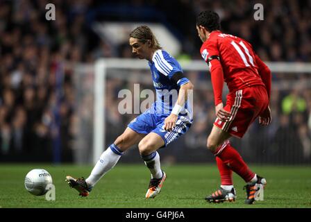 Fußball - Carling Cup - Finale Viertel - Chelsea gegen Liverpool - Stamford Bridge Stockfoto