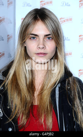 Cara Delevingne kommt zur Eröffnung des Cointreau Prive Clubs in Picadilly, London. Stockfoto