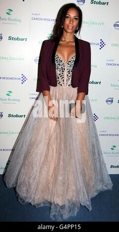 Leona Lewis kommt beim Emeralds and Ivy Ball an, der von Ronan Keating für Cancer Research UK in Supernova in London veranstaltet wird. Stockfoto